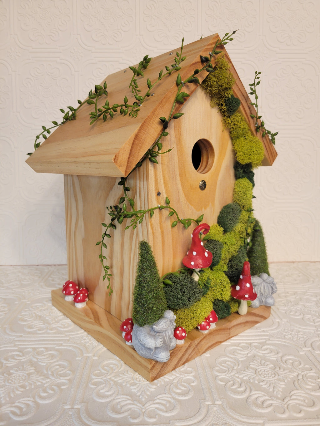 Decorative Gnome Birdhouse (Functional)