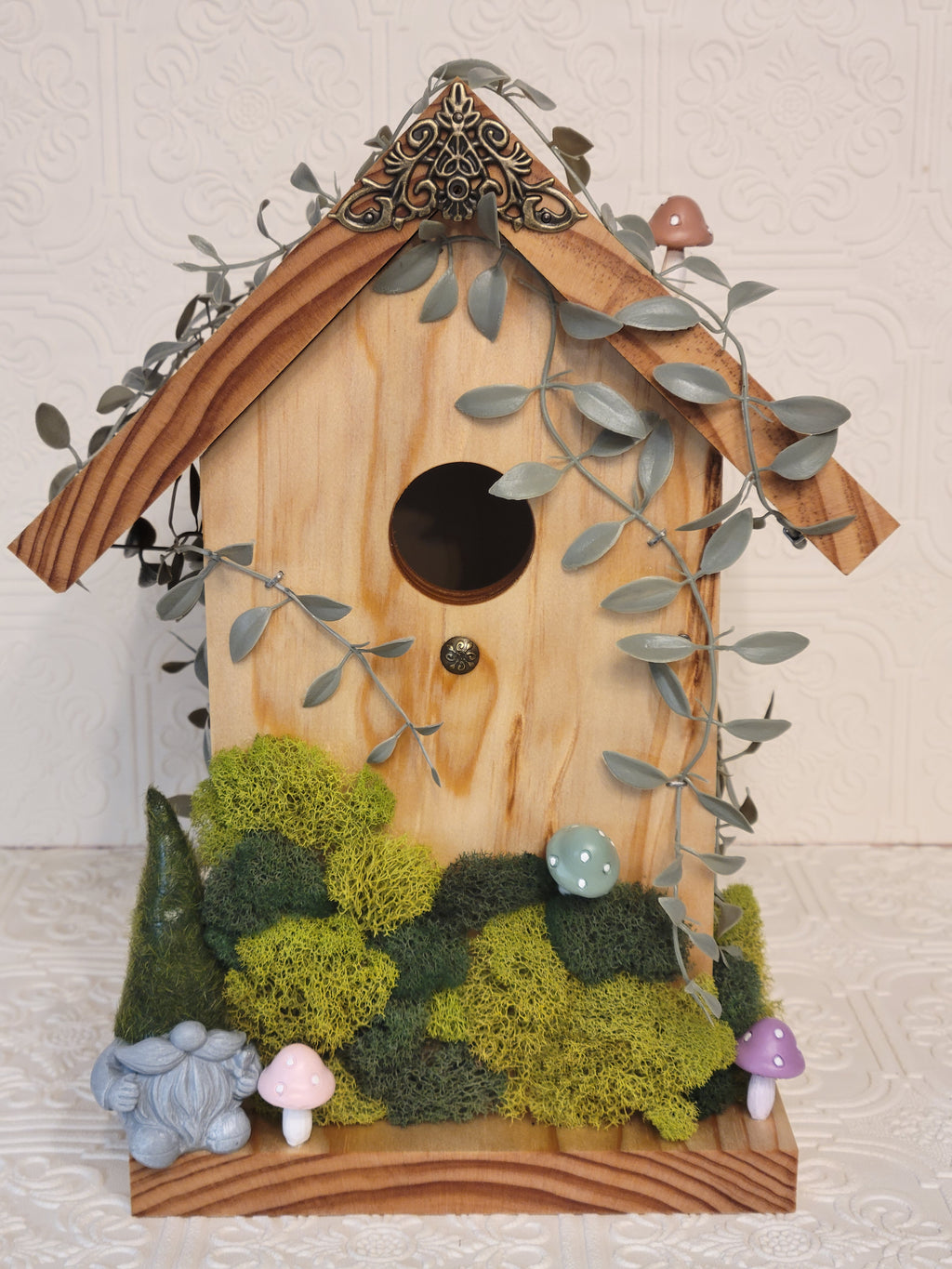 Decorative Gnome Birdhouse (Functional)