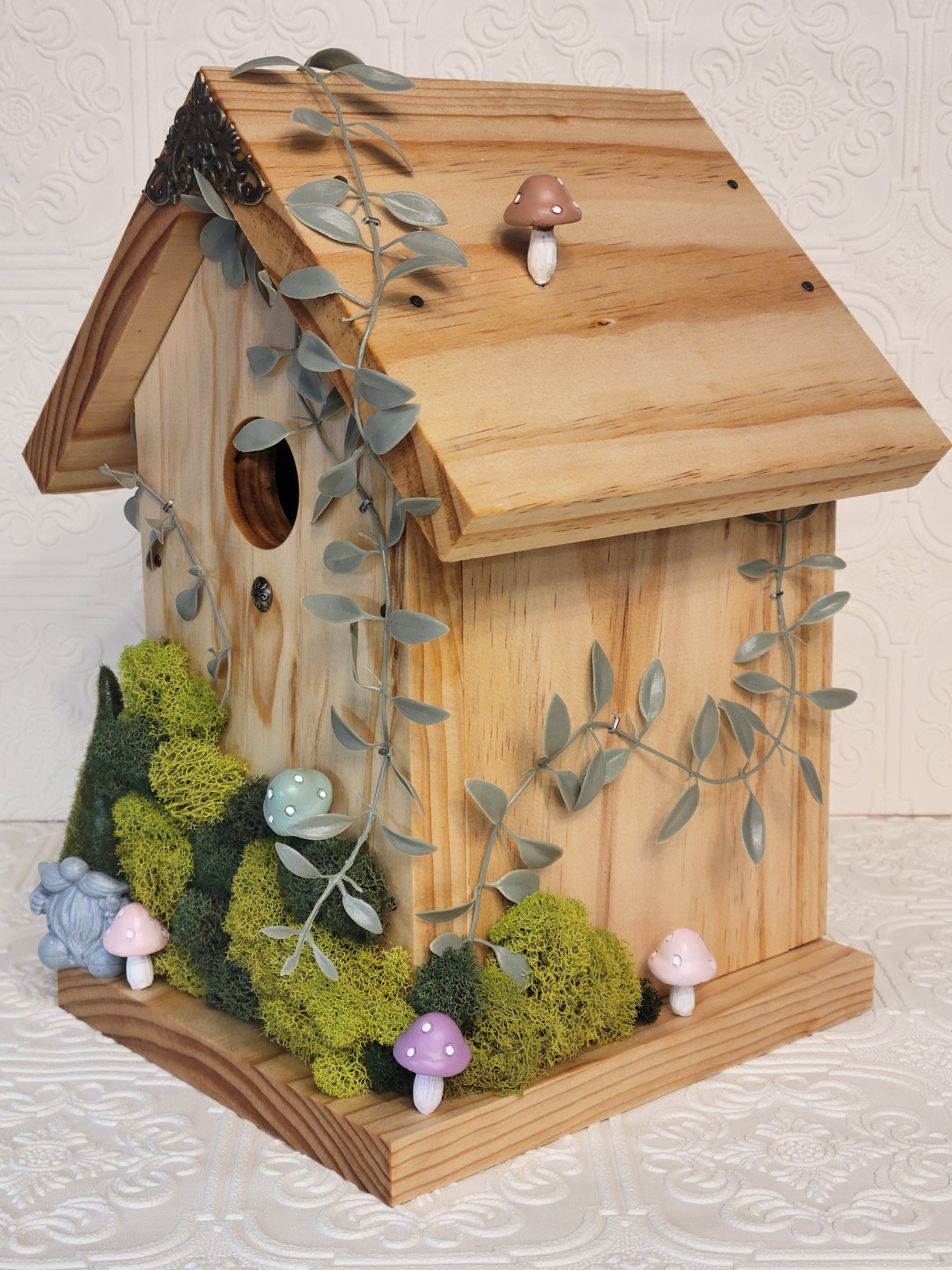 Decorative Gnome Birdhouse (Functional)