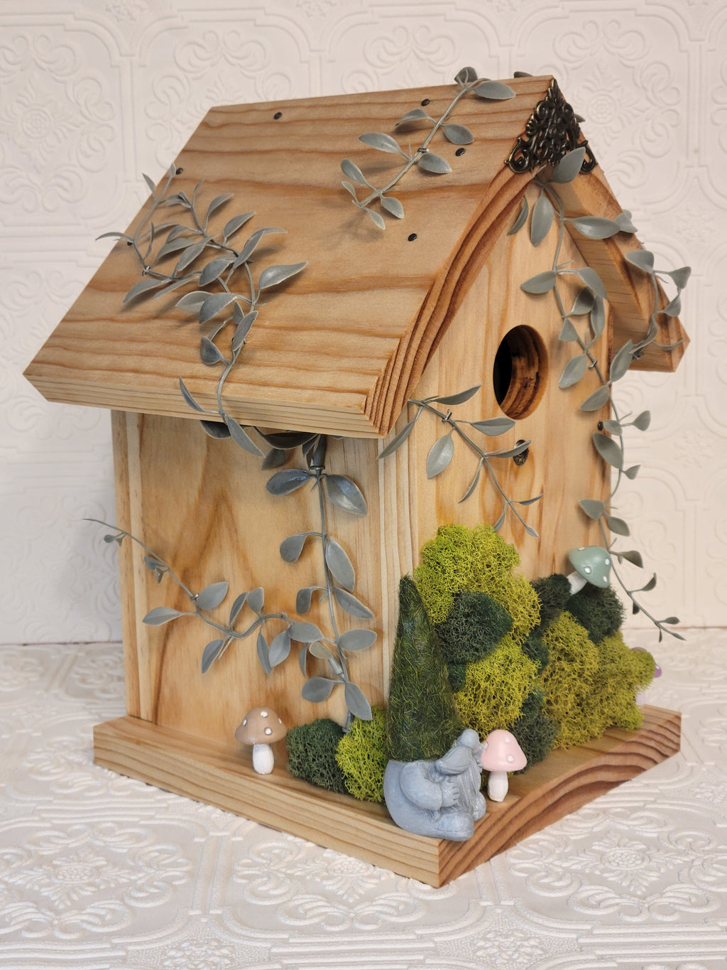 Decorative Gnome Birdhouse (Functional)