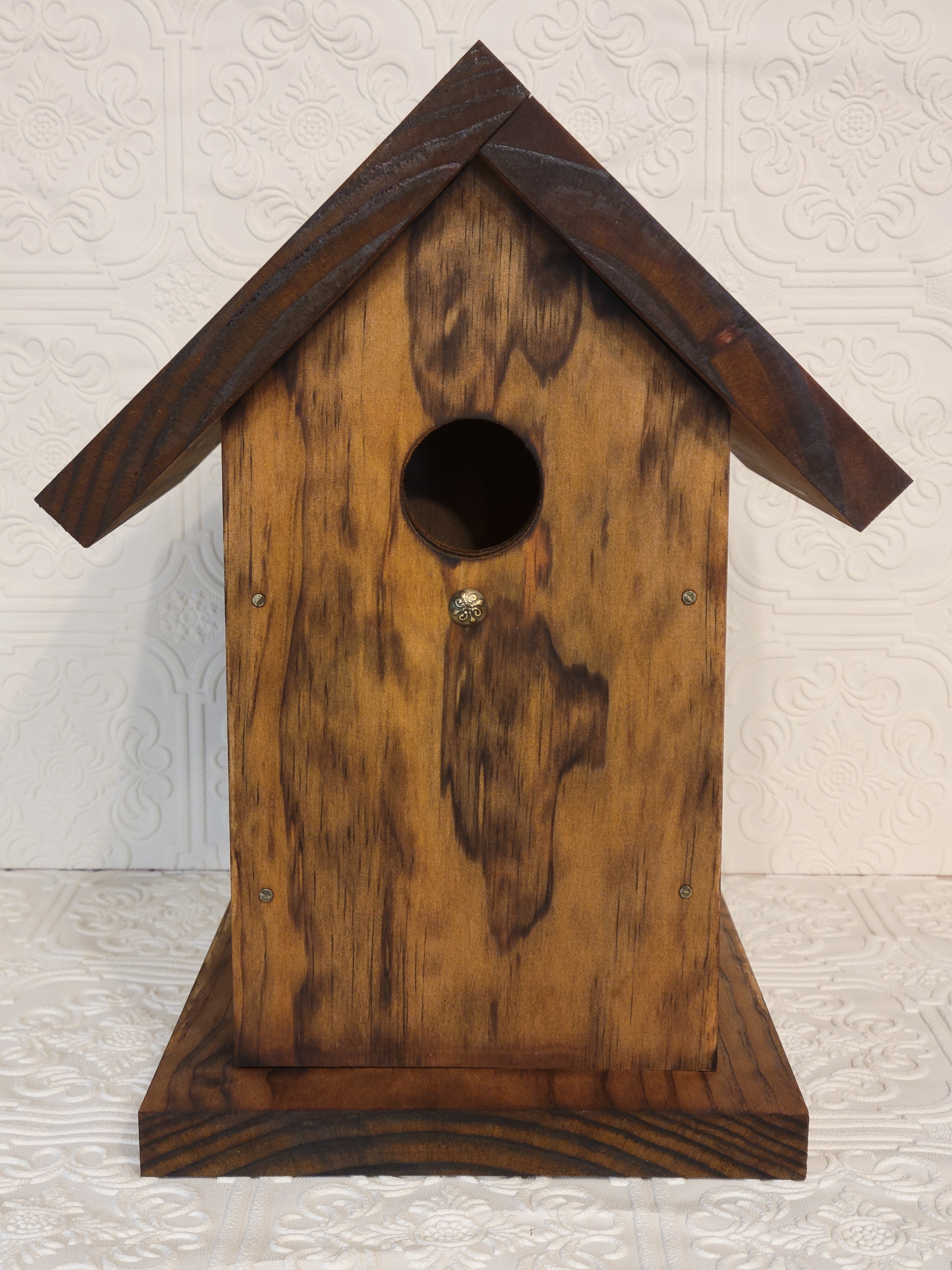 Naturally Stained Birdhouse